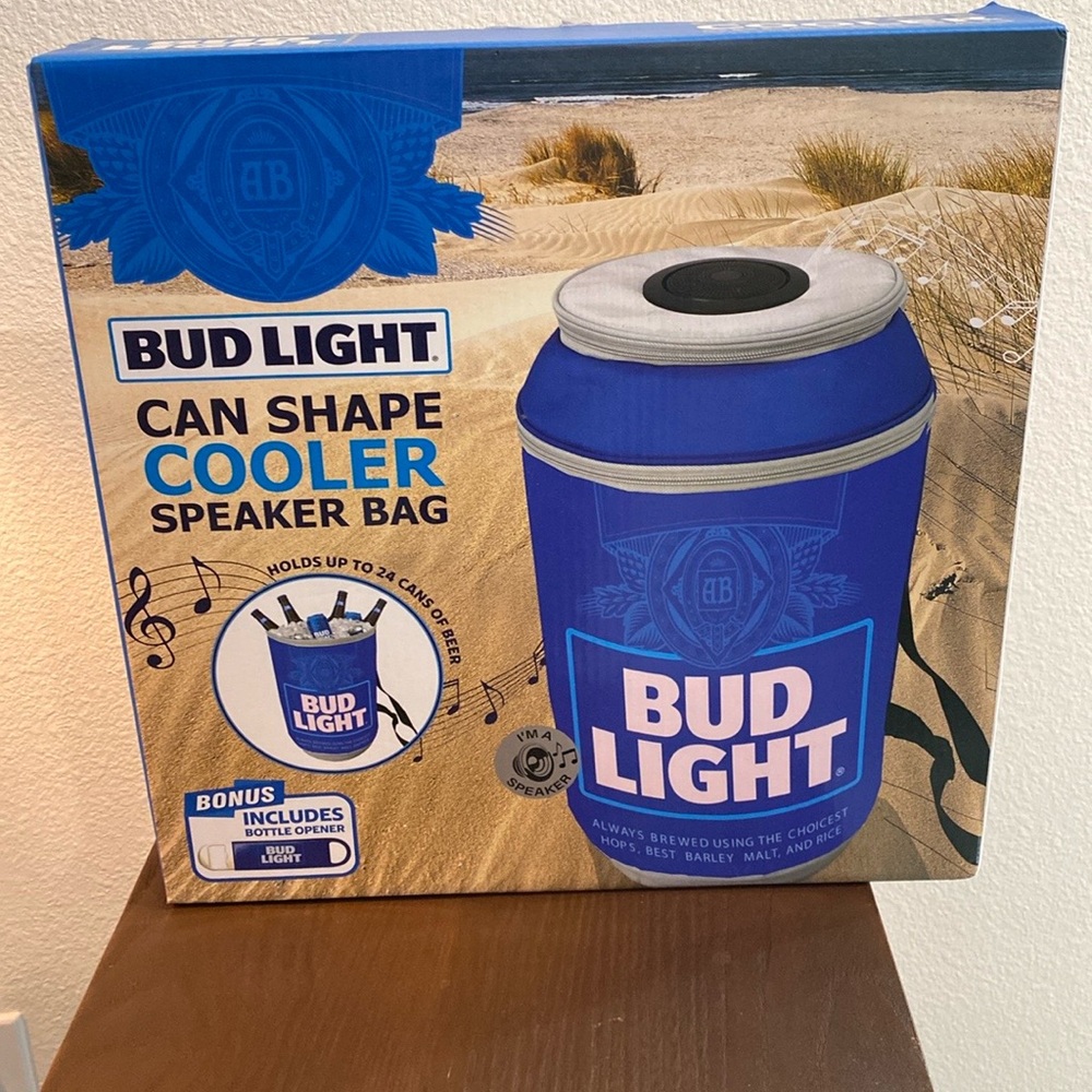 Bud Light Can Cooler Speaker Backpack